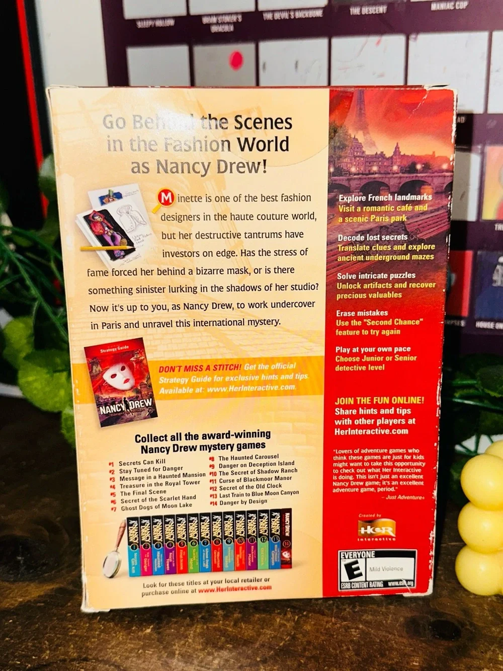 Vintage Nancy Drew Danger By Design 2000’s PC Computer Game